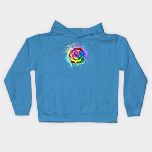 Rainbow Rose Kids Hoodie